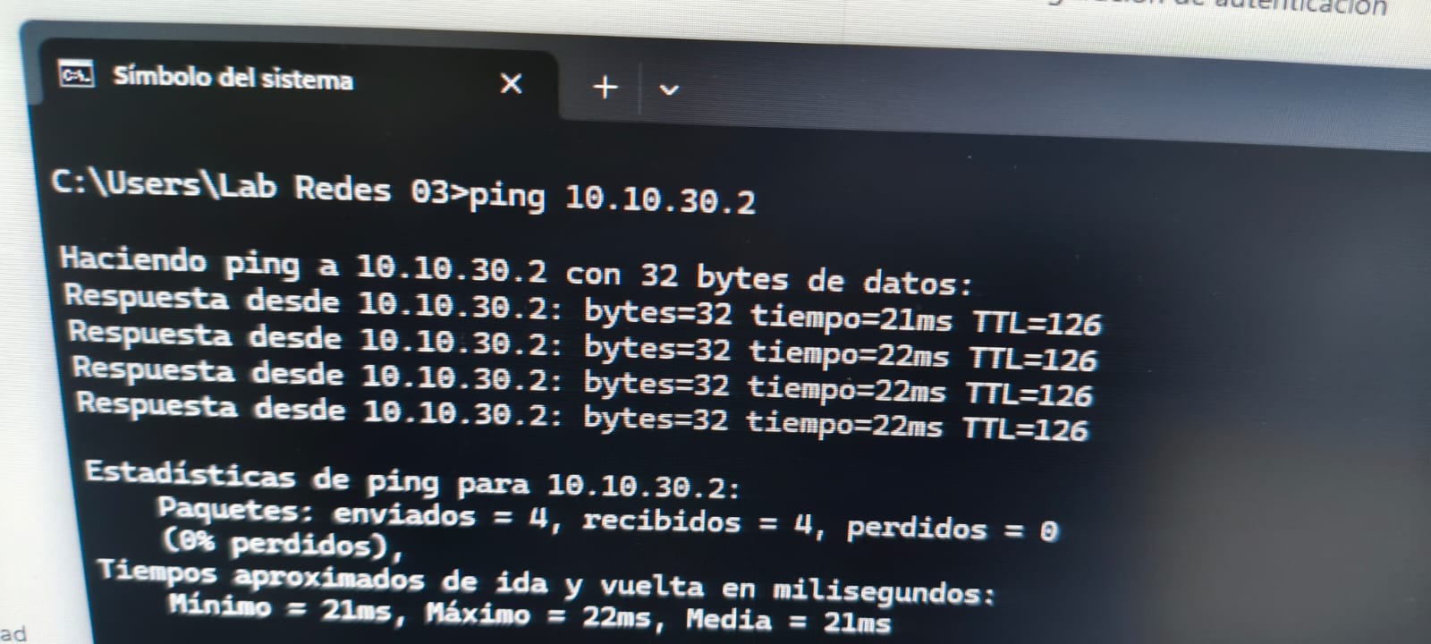 Practica redes ping 1